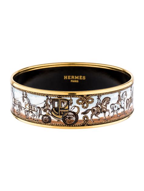 hermes enamel bangles